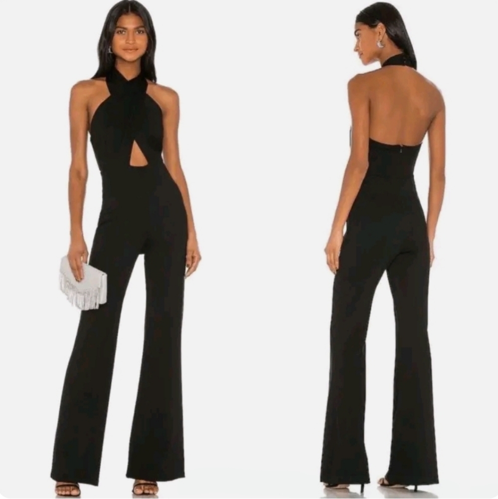 Revolve Amanda Uprichard Zahara JumpSuit Black Size Small